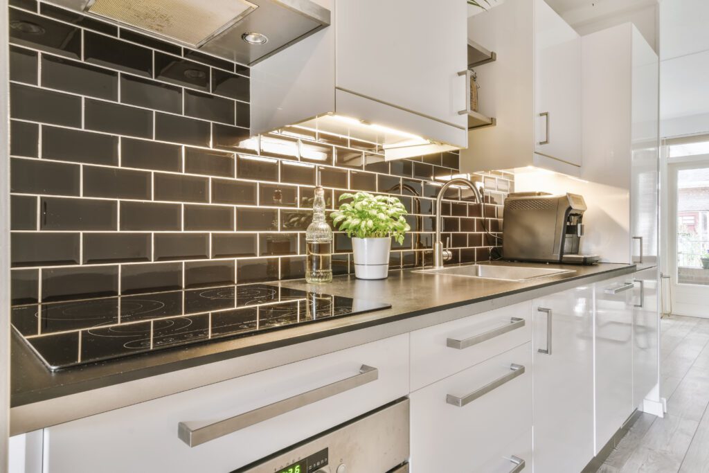 Kitchen Splashback Cork 1 Cozy kitchen zone with in a spacious apartment