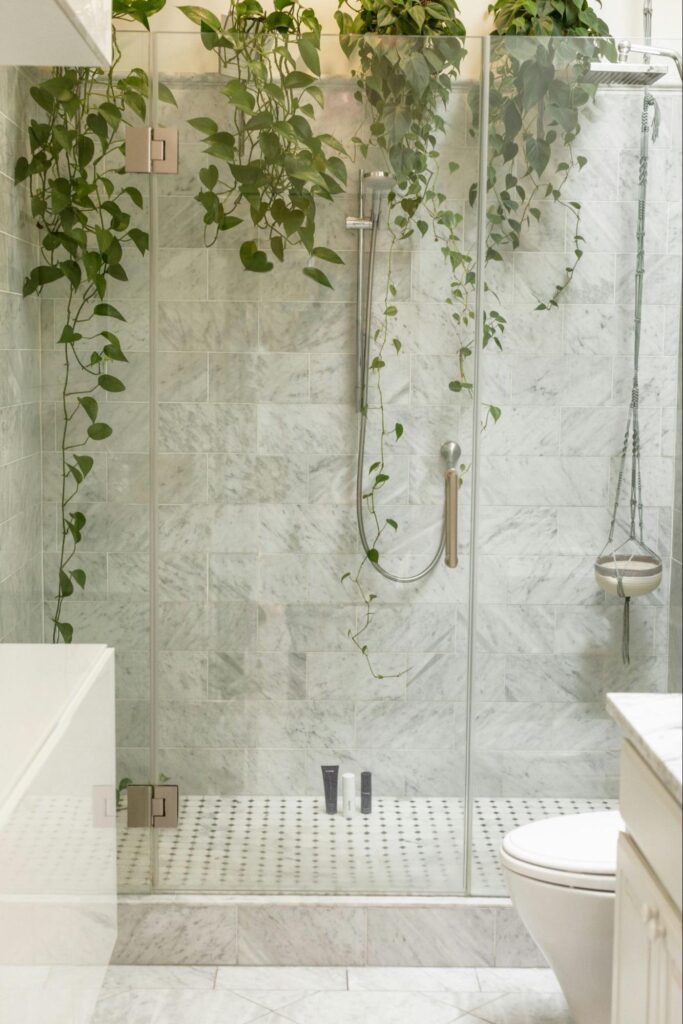 a level access shower as a solution during a bathroom adaptation for the elderly