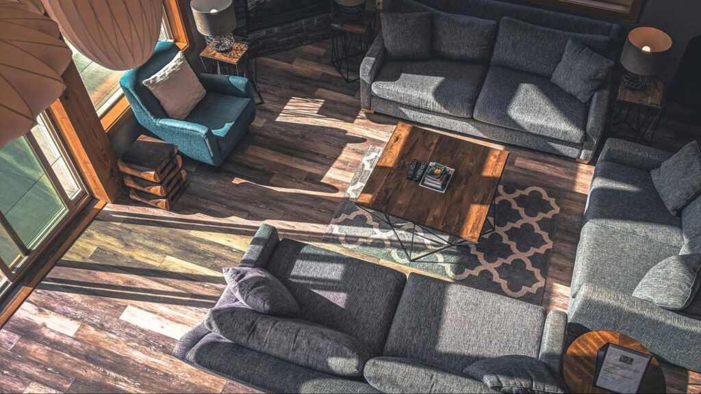 Flooring 2 a wonderful laminate flooring in a living room renovated by renovation and flooring experts IVCG