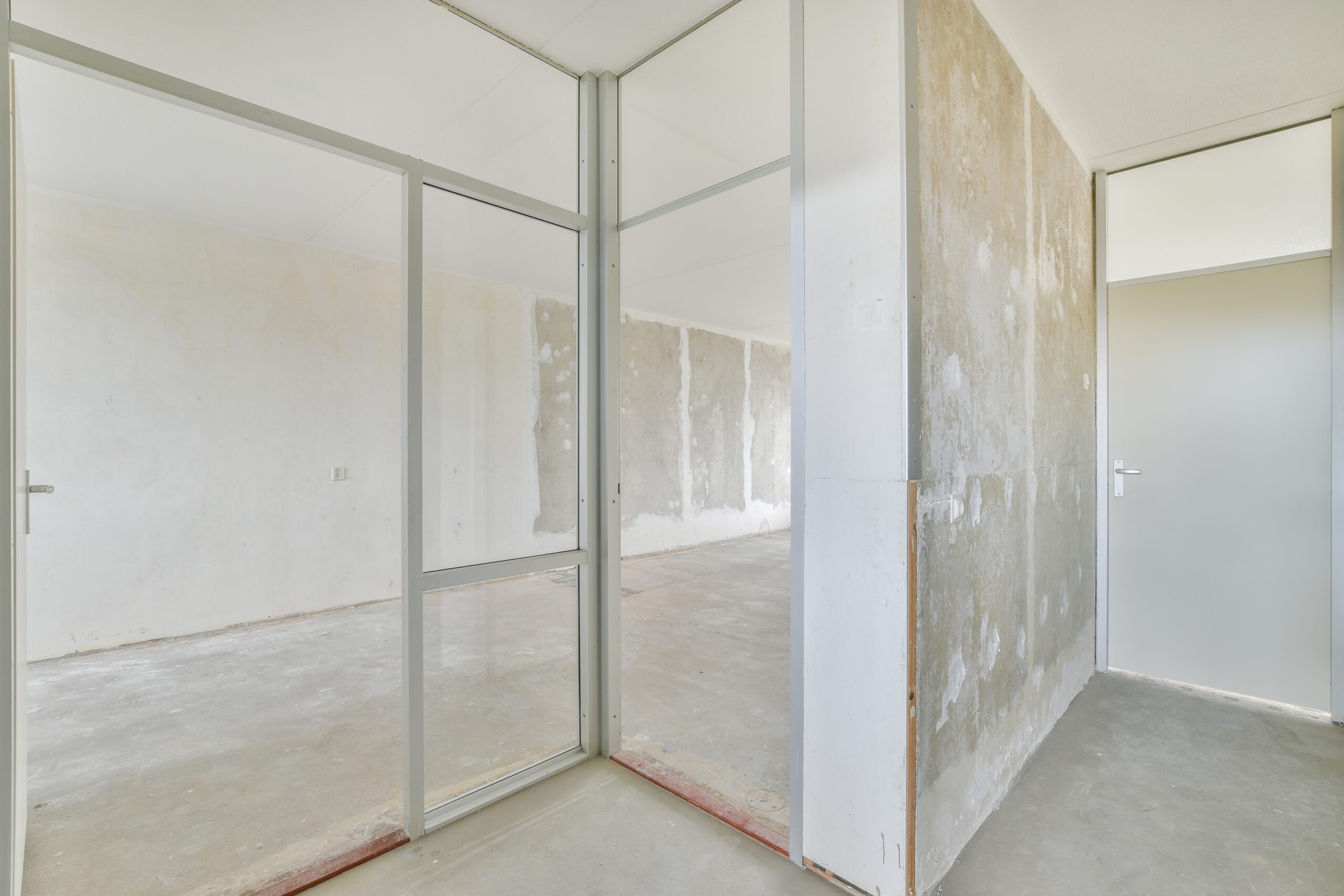 Building Removing Partition Walls 4 A room with non-plastered walls in a posh house