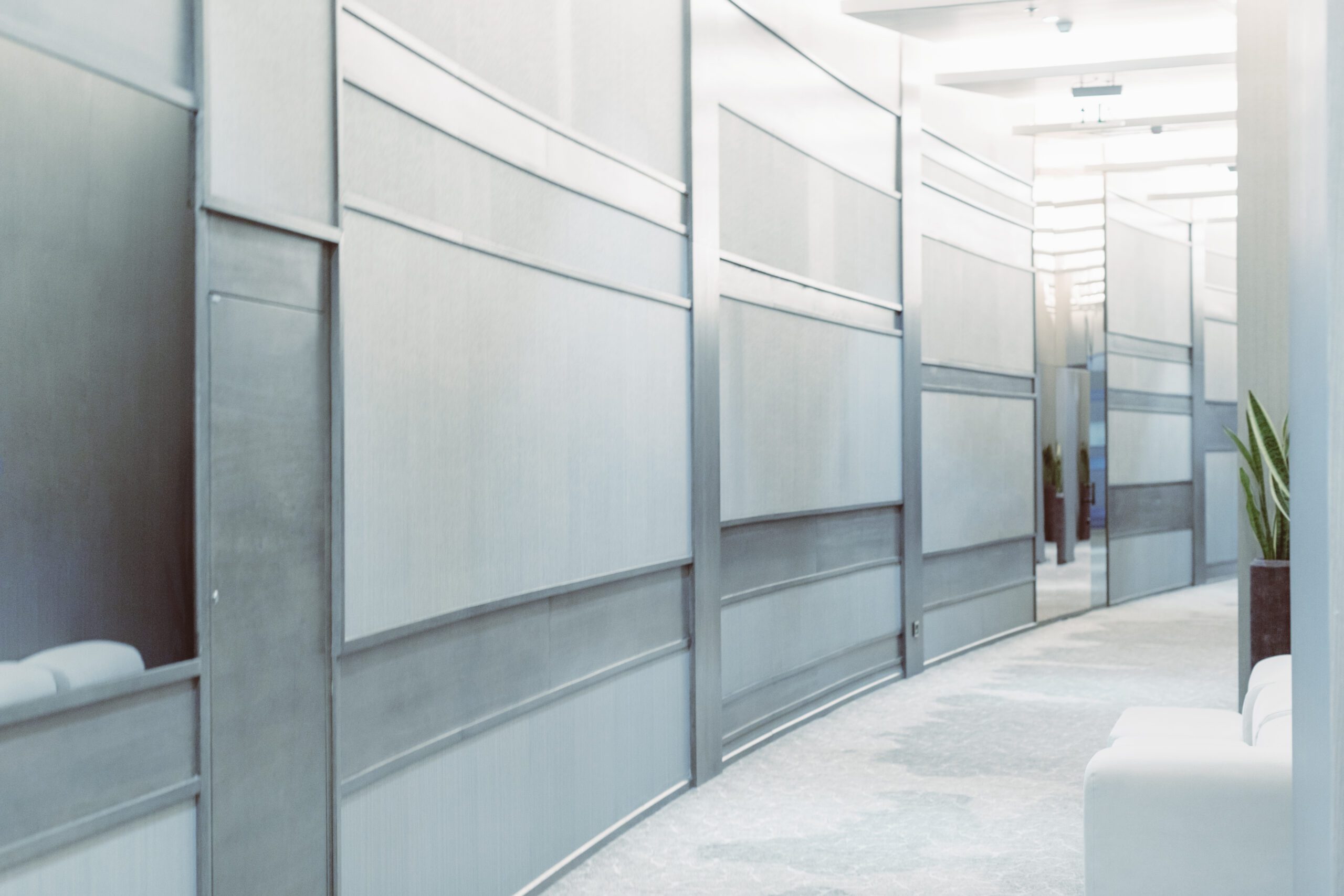 Building Removing Partition Walls 10 Blurred office interior space background