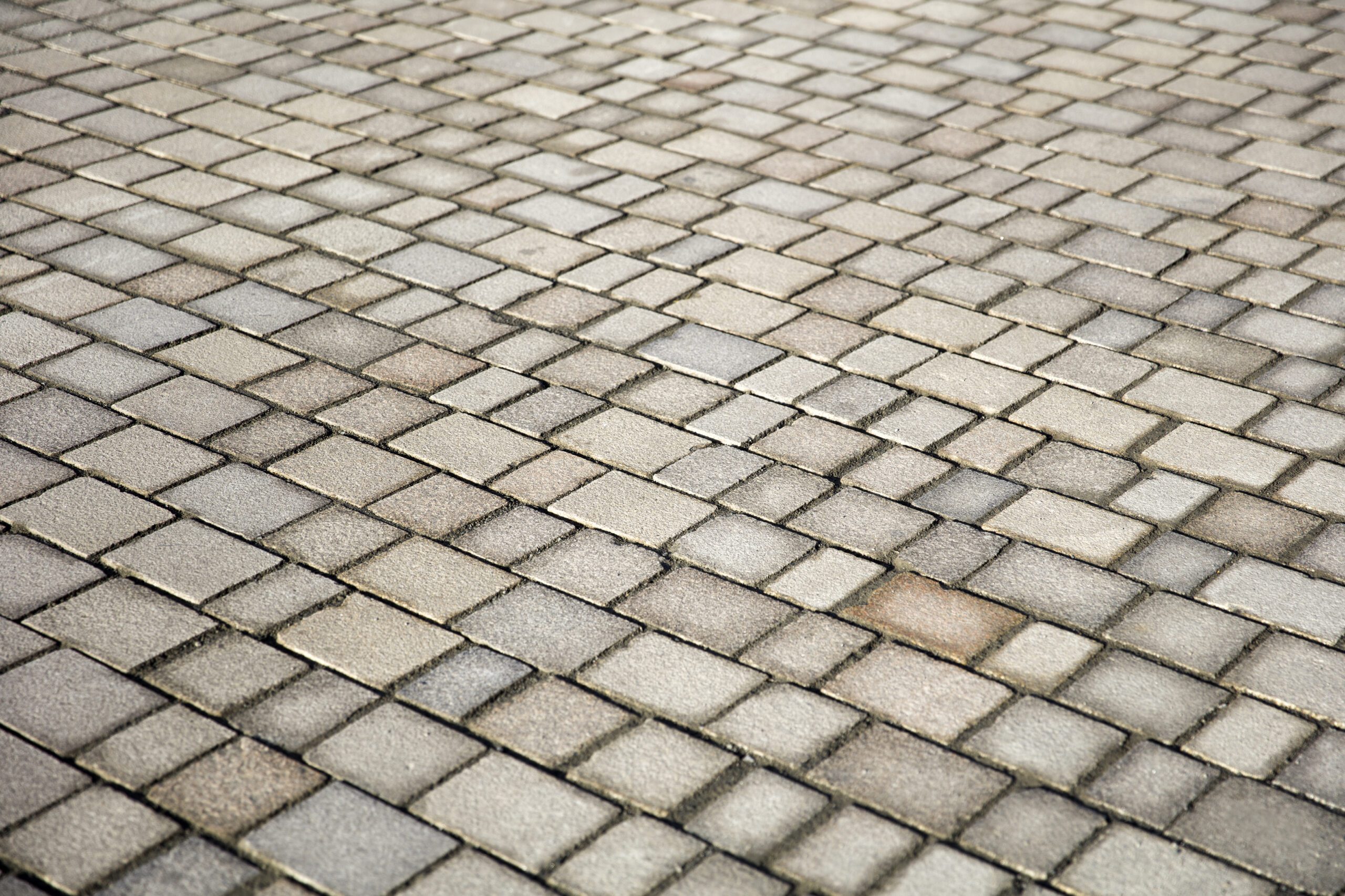 Block Paving And Patio 6 Closeup detail of the stone block pathway