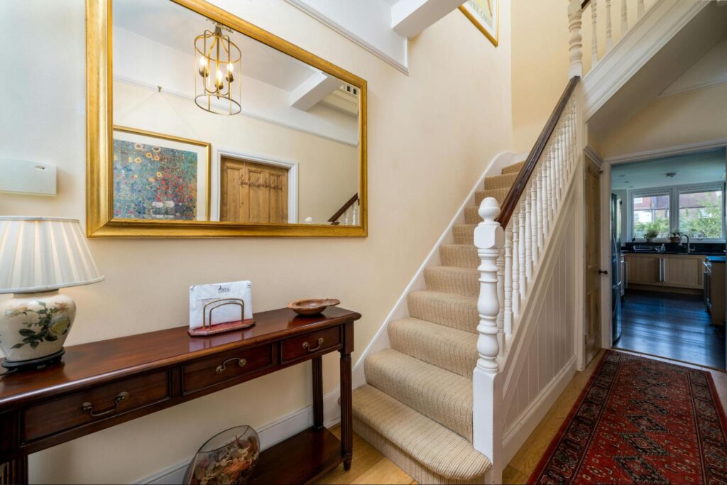 10 Stylish Stair Carpet Ideas 6 A classic style home with a staircase visible
